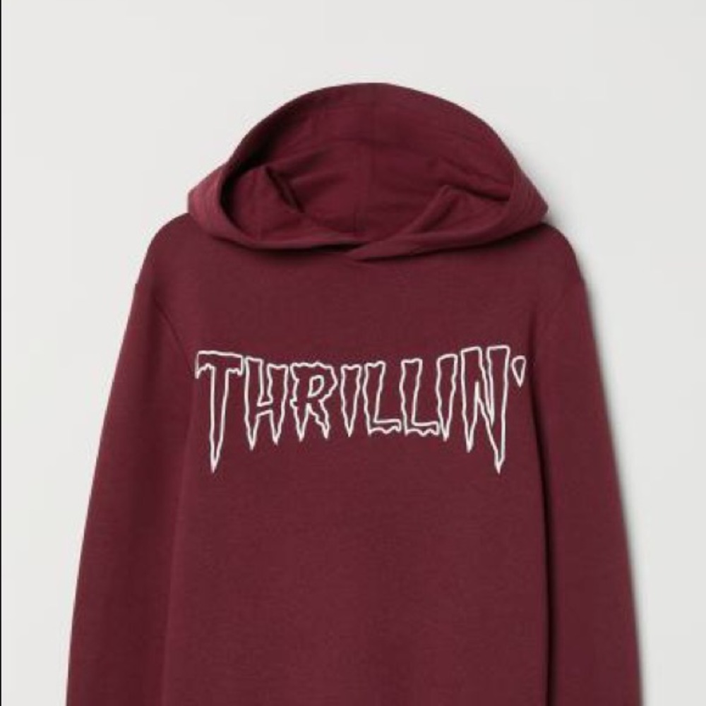 KidsXLG/ WMNS XS Maroon “Thrillin” Hoodie